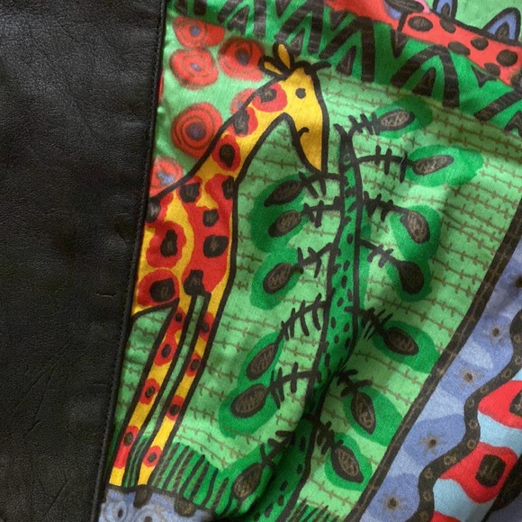 Vintage 80s multi-color animal print oversized jacket - Picture 10 of 11